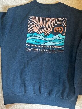 Quiet Storm Men's Navy Graphic Pullover Sweatshirt